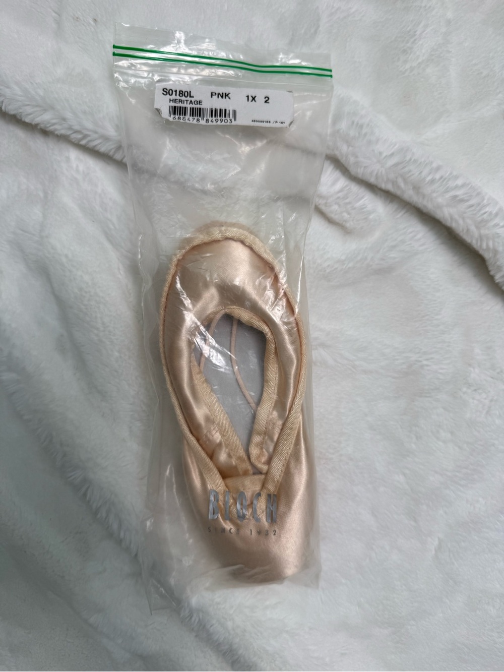 Bloch heritage pointe shoes new size 2 (1X), ballet pink